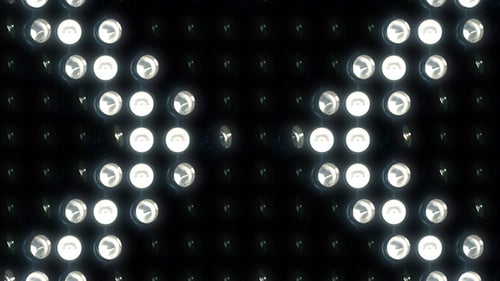 Dynamic LED Wall Light Grid Pattern Background