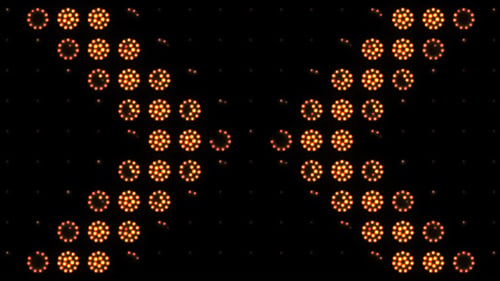 Dynamic Glowing Geometric Grid Background Loop