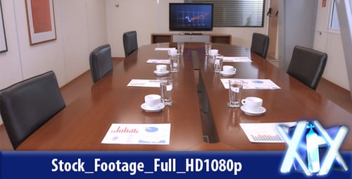 Business Meeting Room Charts and Technology Setup