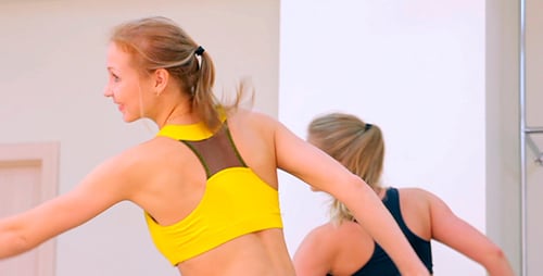 Girls Doing Aerobics 4