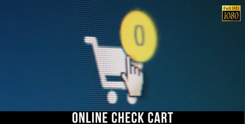 Shopping Cart Icon Clicked on Computer Screen