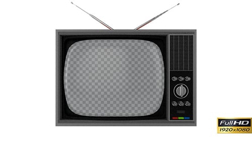 Retro Television Glitch Effect with Alpha Channel