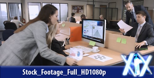 Pessoas de negócios em ação