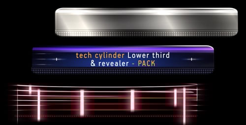 Tech Cylinder — Paket Unterer Drittel und Vfx Revealer