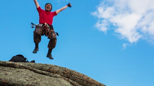 Man Trains to Conquer the Rock 10