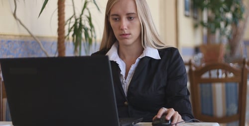 Girl Working in The Office