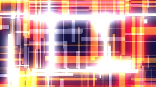 Animated Futuristic Glowing Abstract Digital Lines Background Loop