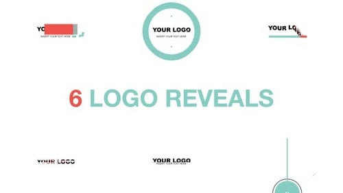 Modern Flat Style Logo Reveals for Clean Corporate Openers