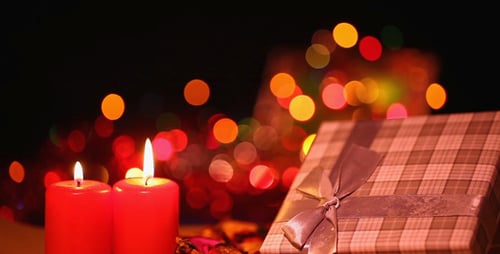 Candles and Gift Box