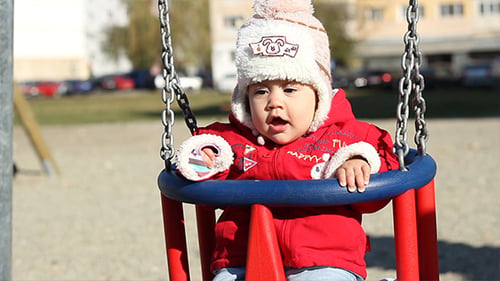 Baby in a Swing