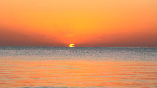 Sunrise Over Sea