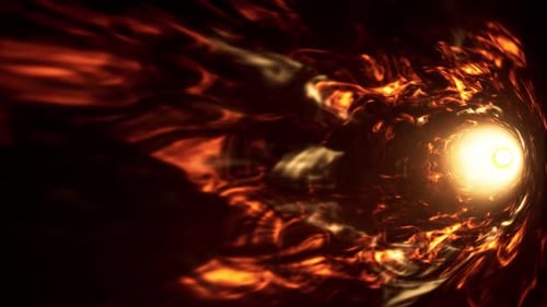 Abstract Fire Energy Ball Effect 4K 02(Side View)