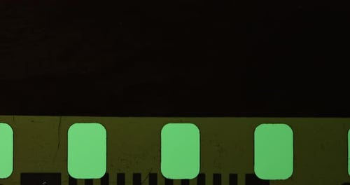 Brennender Film auf Greenscreen