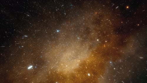 Dynamic Fly Through Stars and Nebula Space Background