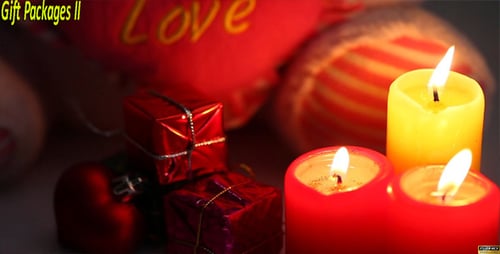 Candles and Gifts for a Romantic Celebration