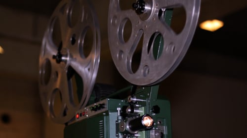Vintage Film Projector Reels Movie Film