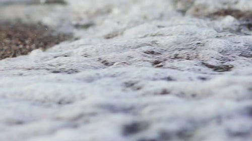 Close up of beach with sea background