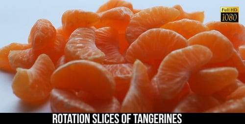 Close Up of Fresh Orange Tangerine Segments