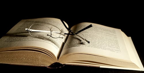 Book and Glasses