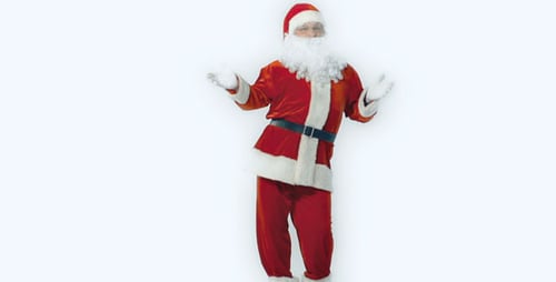 Santa Claus Dancing with Festive Cheer