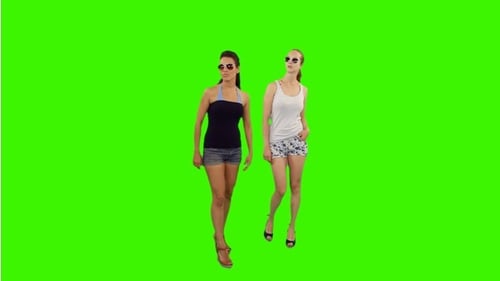 Two Young Women Thinking Where to Go