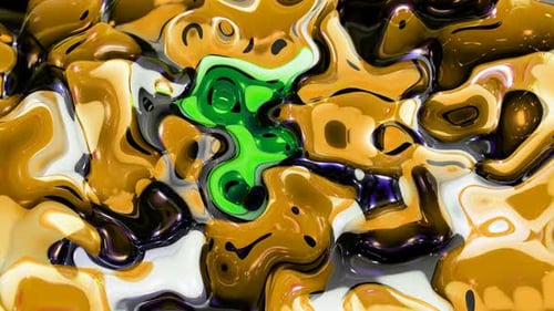 New Brown Color Material Liquid Animation