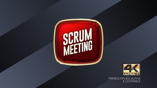 Scrum Meeting Drehschild 4K