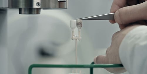 Close Up Lab Machine Testing Samples