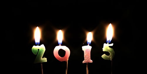 Number Candles Spelling 2015 Flicker in the Dark