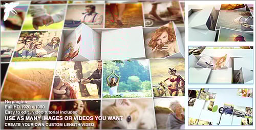 Dynamic Photo Video Grid Reveal Slideshow