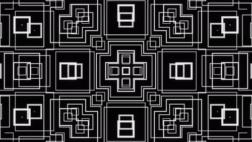 VJ Loop Black and White Abstraction