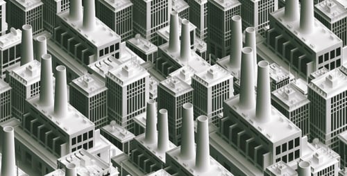 Panorama des Industriegebiets