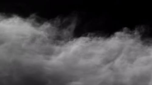 Dynamic Flowing Realistic Smoke Transition Overlay