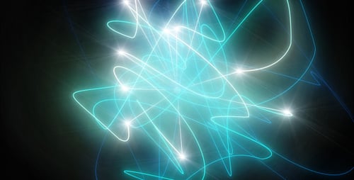 Dynamic Abstract Light Trails Background Animation