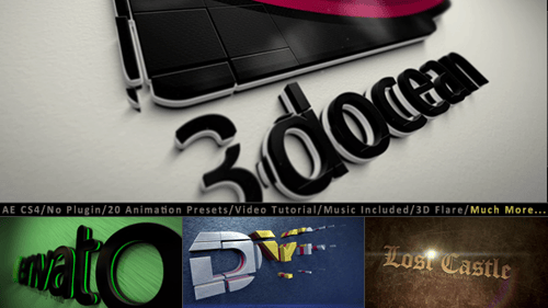 3D Logo Title Intro Animation Kit