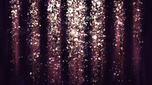 Elegant Shimmering Golden Glitter Particles Background