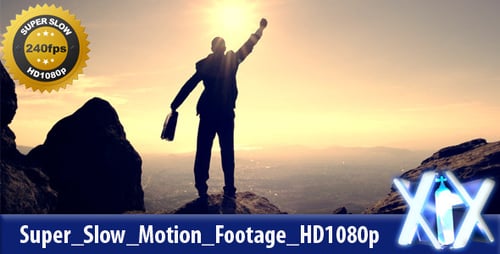 Silhouette of a Successful Man on Mountain Top