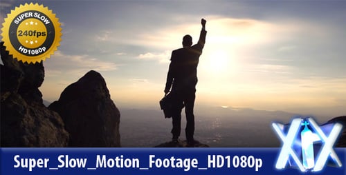 Silhouette of Businessman Reaching Mountain Summit with Briefcase