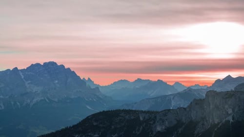 Mountains Sunrise Time Lapse