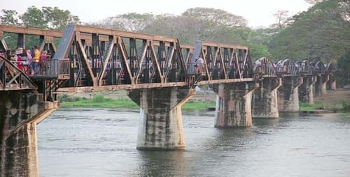 Historical Train At Kwai River Death Railway 4