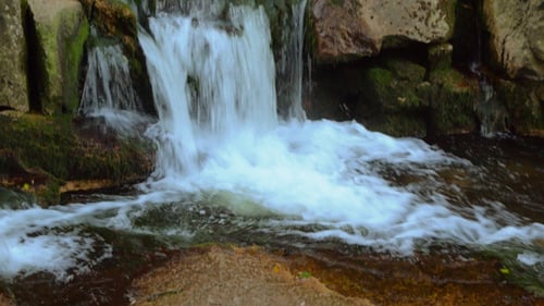 Waterfall and Rocks