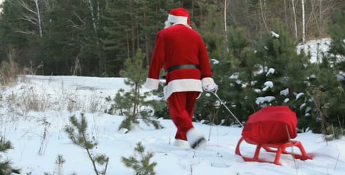 traîneau de traction du Père Noël