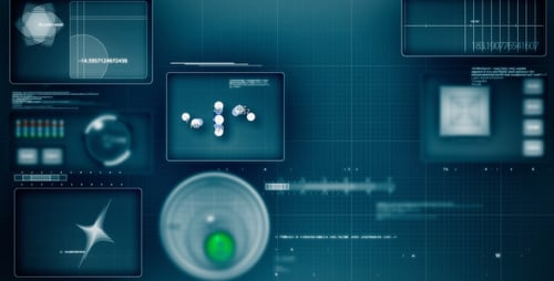 Loop de interface futurista