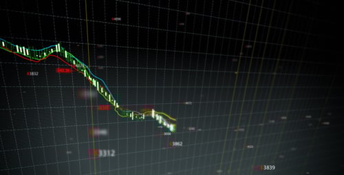 Bucle de índices bursátiles a la baja