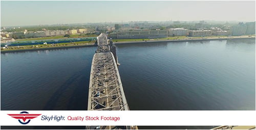 Saint Petersburg Bridge Aerial 9