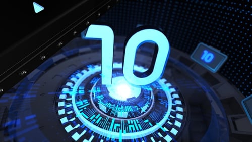 Futuristic Digital Countdown Transitions with Activity Reveals