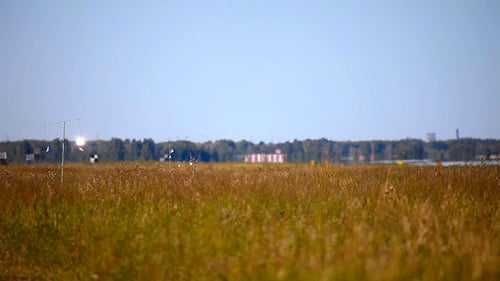 Flughafen-Landschaft.