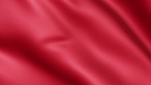Seamless Waving Red Fabric Background Loop Animation