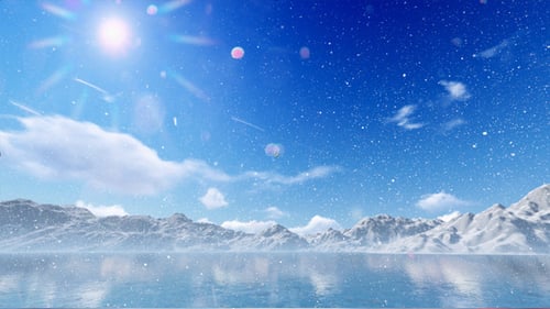 Snow Mountains Landscape