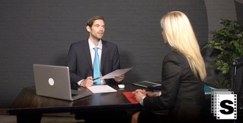 Geschäftliches Interview